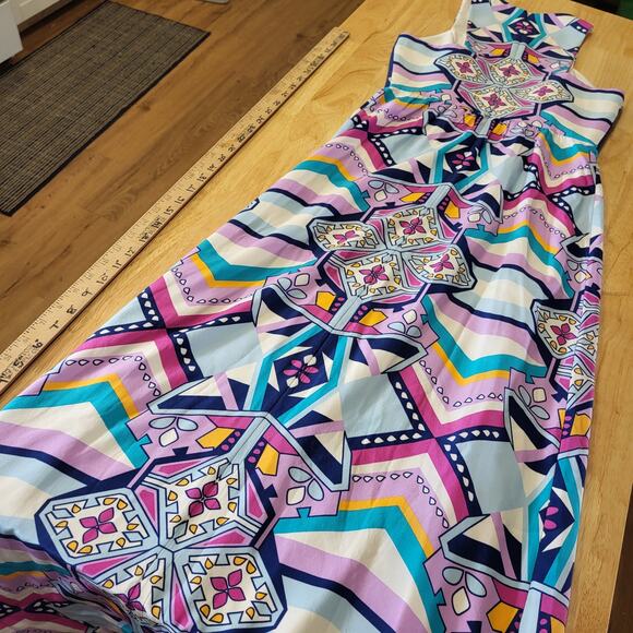 Annie Griffin Max Geometric Print Colorful Purple Pink Size 2 - Picture 16 of 16